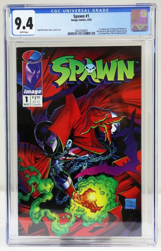 Spawn #1 CGC 9.4 1992 Image Comics Todd McFarlane
