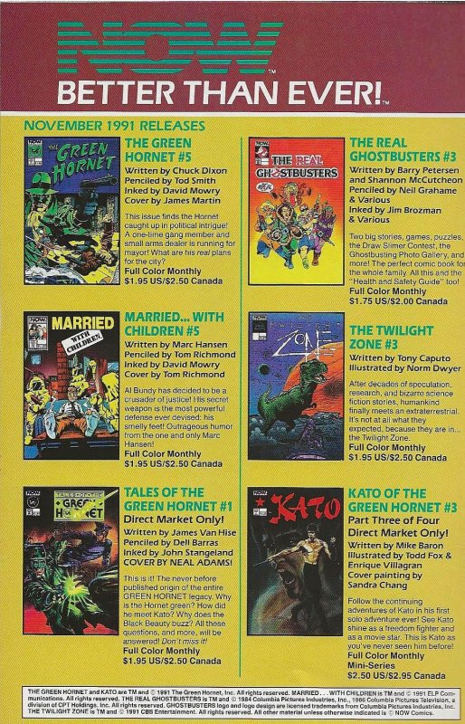 Kato of the Green Hornet #2 (1991) - NM