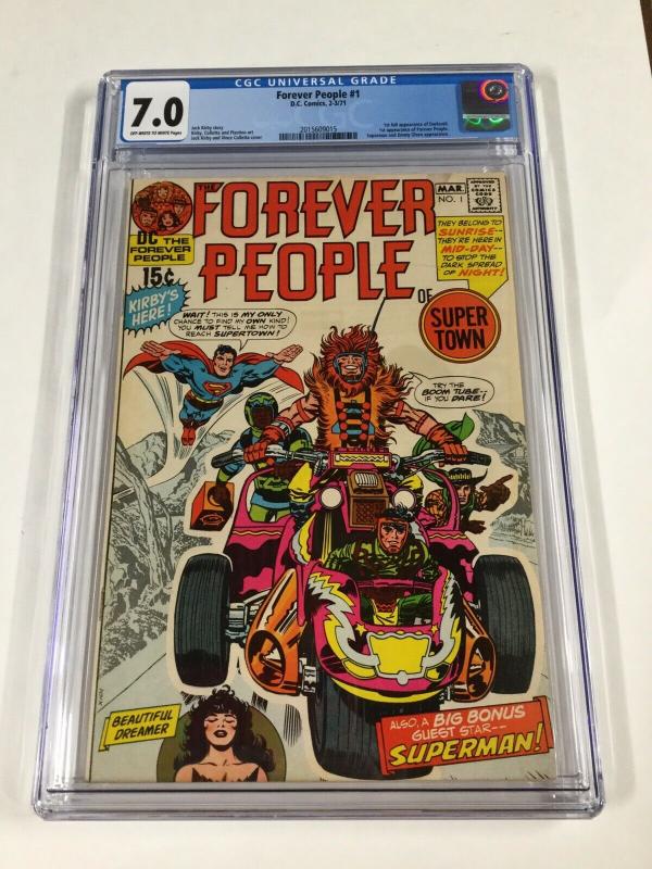 Forever People 1 Cgc 7.5 Dc Comics Ow/w Pages