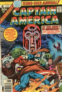 Captain America Annual #4  (1977)King Sized Comic Book FN+ 6.5