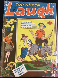 Top-Notch Laugh Comics #36 (1943)K. Black Hood!
