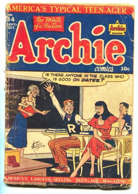 Archie #34-1948-MLJ-Betty-Veronica-spicy cover-Golden-Age comic G