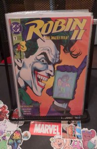 Robin II: The Joker's Wild! #1 Joker Close-Up Cover (1991)