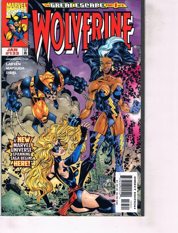 5 Wolverine Marvel Comic Books # 131 132 133 134 135 X-Men Storm Vision TW38