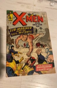 The X-Men #6 (1964)submarine joins evil mutants -right corner missing see descri