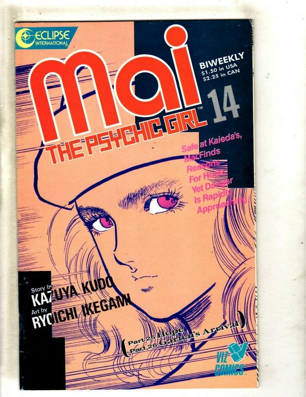 Lot Of 8 Mai Eclipse Comic Books # 2 3 11 12 13 14 15 16 Psychic Girl JF6 