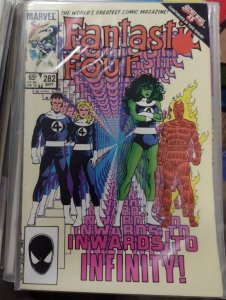 Fantastic Four  # 282 1985 MARVEL JOHN BYRNE she hulk PSYCHO MAN  BEYONDER