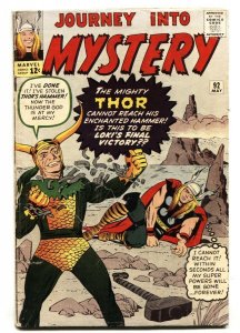 JOURNEY INTO MYSTERY-#92-comic book 1962-THOR-JACK KIRBY-MARVEL LOKI g+