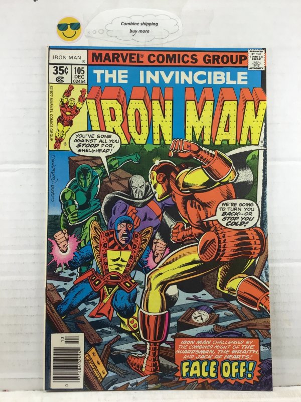 Iron Man #105 (1977) NM Jack of hearts, guardsman, the wraith