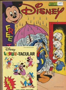 DISNEY #127 MAG - LAUGH-TACULAR ATTACHMENT INCLUDED - 1988 (Grade VF+) WH