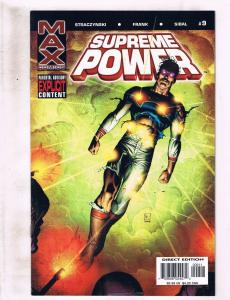 Lot Of 9 Supreme Power Marvel MAX Comic Books # 8 9 11 12 13 16 17 18 N-Hawk RC6