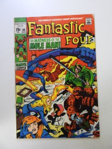 Fantastic Four #89 (1969) VG+ condition rusty staple