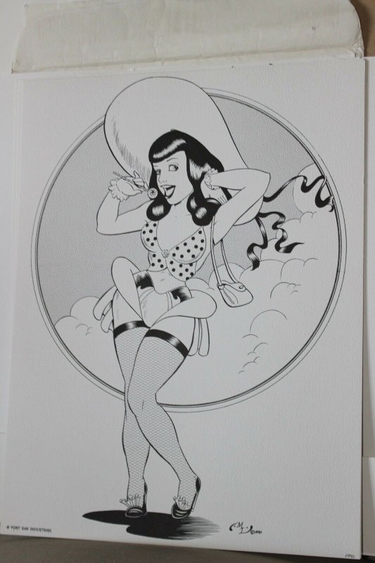 BETTY PAGE Art Portfolio (8 Prints) #1041 ~ WH