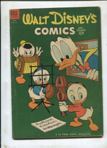 Walt Disney's Comics #163 ~ Baseball Band Practice! ~ (Grade 5.5)WH