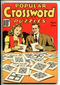 POPULAR CROSSWORD PUZZLES #1-2/1941-PRE WWII-UNWORKED-SOUTHERN STATES-fn minus