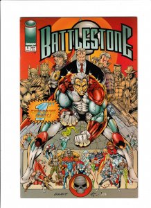 BATTLESTONE #01 (1994) MARAT MYCHAELS | GROUP COVER | TRADE DRESS