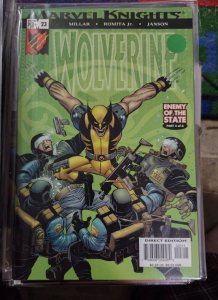 WOLVERINE # 23 2005  MARVEL  enemy of the state pt 3 mark millar  HAND ELEKTRA N