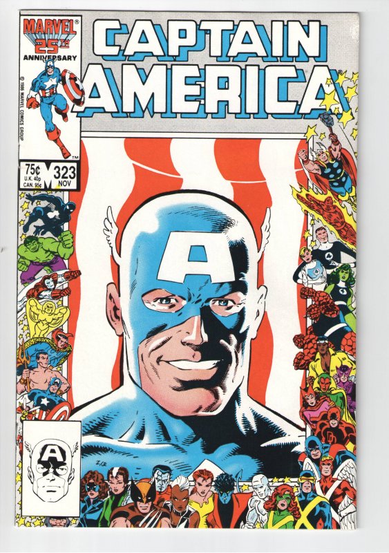 CAPTAIN AMERICA 323 NM 9.4;1st JOHN WALKER as SUPER PATRIOT.