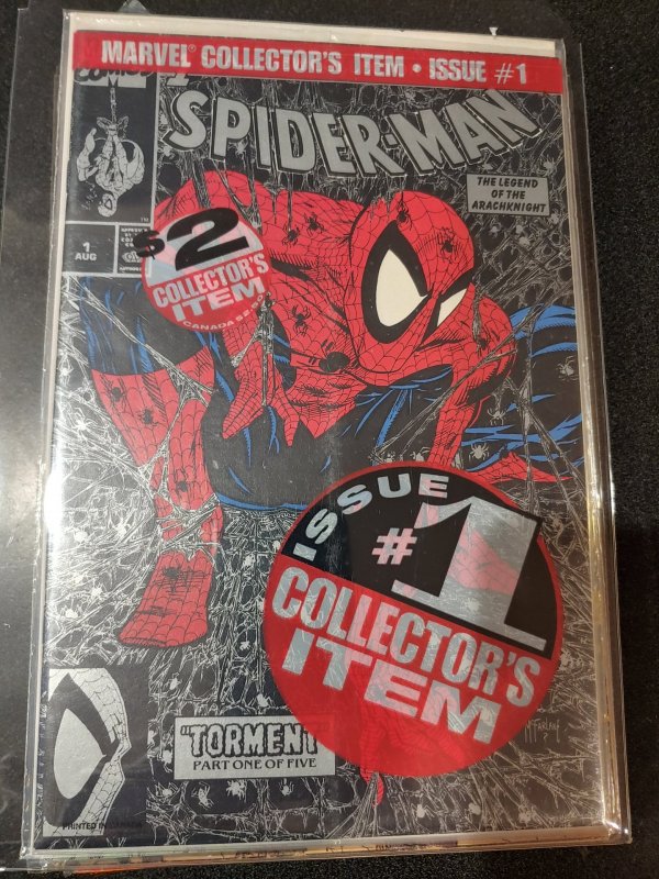 SPIDER-MAN #1 BLACK COVER VARIANT TODD MCFARLANE