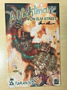 A Nightmare on Elm Street Paranoid #1 PLATINUM FOIL Variant w/ Poster Signed HTF
