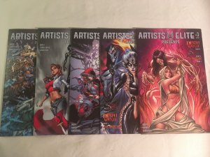 ARTISTS ELITE PRESENTS #3(Three Cover Versions, #5(Two Versions) VFNM Condition