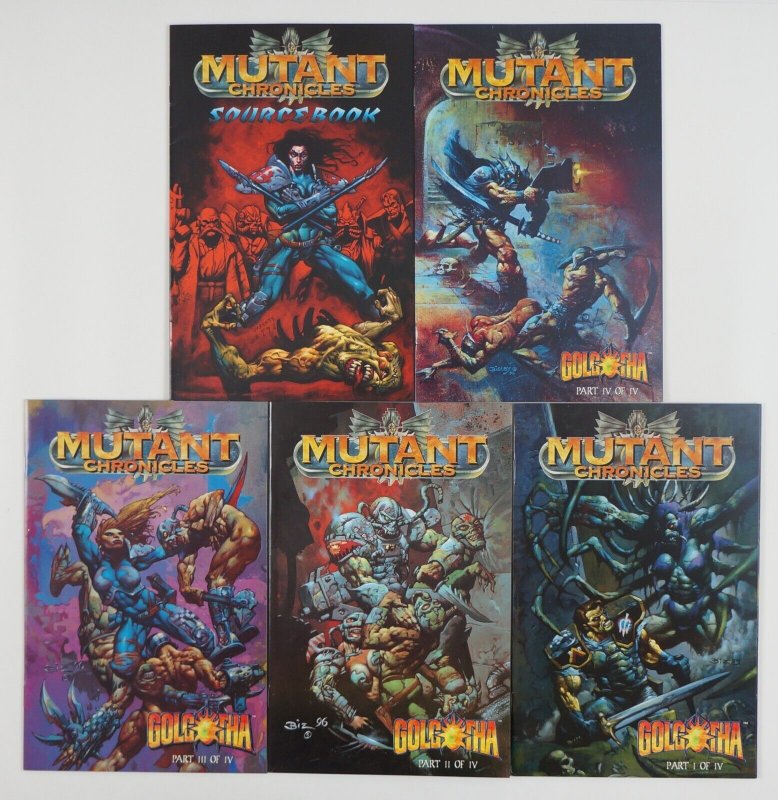 Mutant Chronicles: Golgotha #1-4 VF/NM complete series + sourcebook SIMON BISLEY 