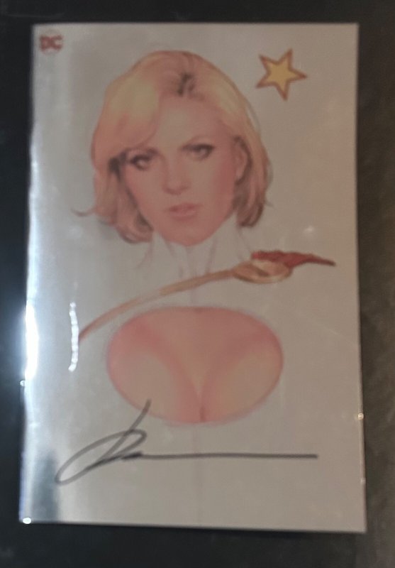 (2024) POWER GIRL UNCOVERED #1 FOIL VARIANT COVER Signed by JOSHUA SWAY SWABY!