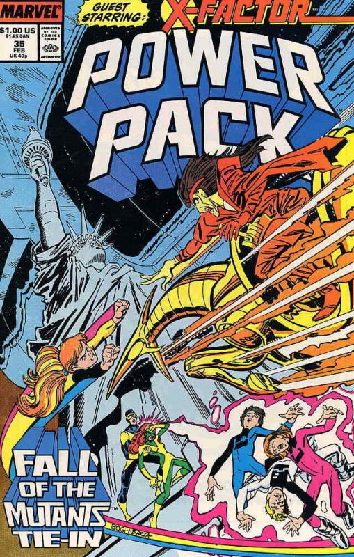 Power Pack #35 FN; Marvel | save on shipping - details inside