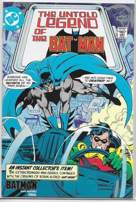 Untold Legend of the Batman (1989) #1-3 (complete set) Wein/Byrne/Aparo
