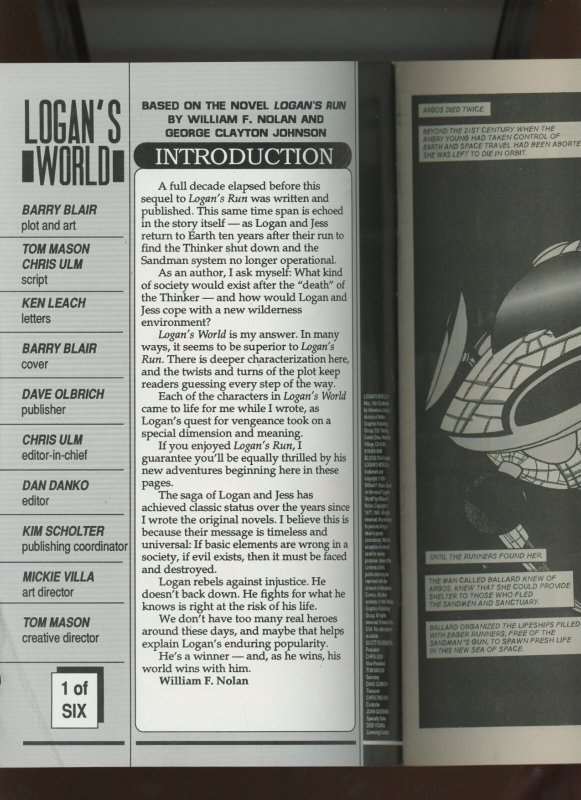 (1991) Logan's World #1: COPPER AGE! WE COMBINE SHIPPING! (6.0)