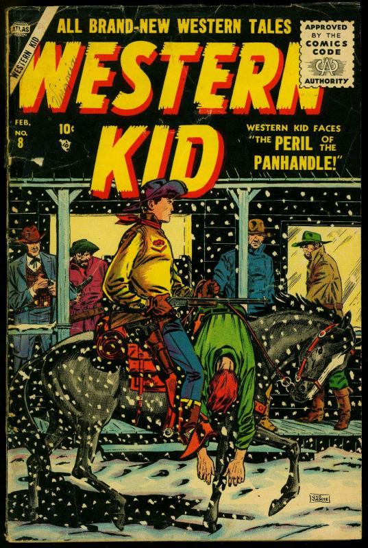 Western Kid #8 1956- Syd Shores cover - Atlas Silver Age VG