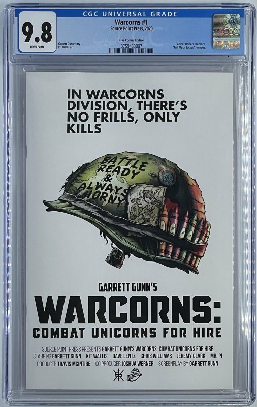 Warcorns #1 | Kit Wallis Exclusive Variant | Garret Gunn | CGC 9.8
