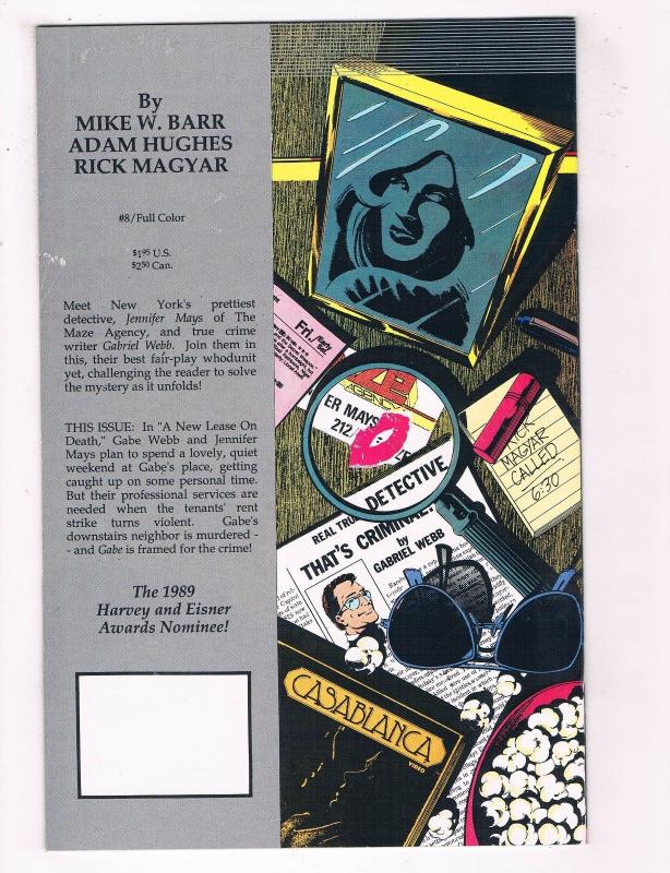 The Maze Agency #8 VF Innovation Comics Comic Book 1988 DE38 AD11