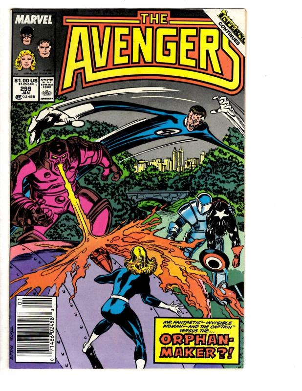 5 The Avengers Marvel Comic Books # 295 296 297 298 299 Thor She-Hulk Nova WT1