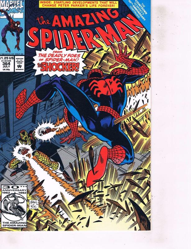 Lot Of 2 Marvel Comic Books Amazing Spider-Man #364 and Gambit X-Ternals #2  ON6