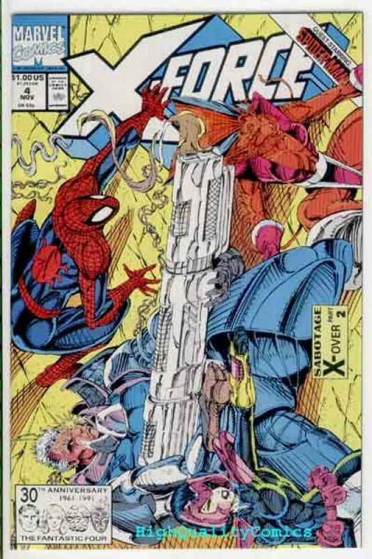 X-FORCE #3 4 5 6, NM+, vs Juggernaut, Spider-man, ShatterStar,1991,more in store