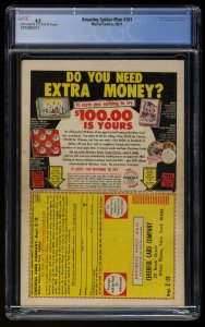 Amazing Spider-Man #101 CGC VG+ 4.5 Off White to White 1st Morbius!