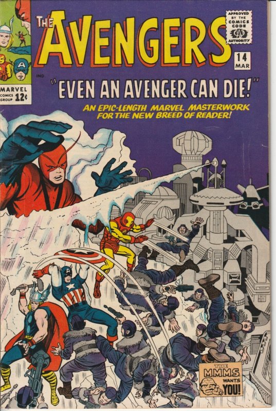 The Avengers #14 Marvel Comics VF