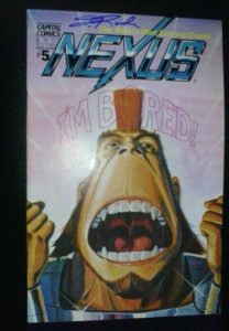 NEXUS 5 SIGNED BY STEVE RUDE science fiction capitol COMICS Clonezone comic book