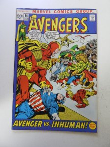 The Avengers #95 (1972) VG+ condition bottom staple detached from cover