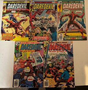 *Daredevil Marvel 132fn*, 133nm-, 134vf*, 135nm-, 136nm-*