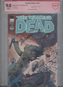 WALKING DEAD #100 CBCS 9.8 WHITE 7/12 / VERIFIED SS. KIRKMAN &  ADLARD