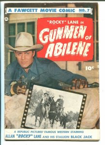 Fawcett Movie Comics #7 1950-Rocky Lane-photo covers-Bob Powell art-VG