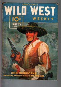 WILD WEST WEEKLY 5/18/1940-WESTERN PULP-WHITE WOLF FN 