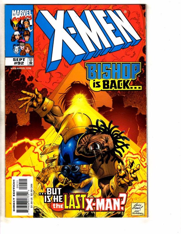 Lot Of 7 X-Men Marvel Comic Books # 90 91 92 93 94 95 96 Gambit Wolverine J261