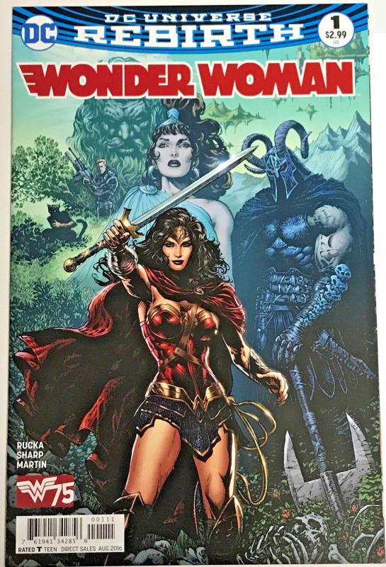 WONDER WOMAN#1 NM 2016 DC UNIVERSE REBIRTH DC COMICS