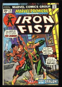 Marvel Premiere #16 VF 8.0 2nd Iron Fist!