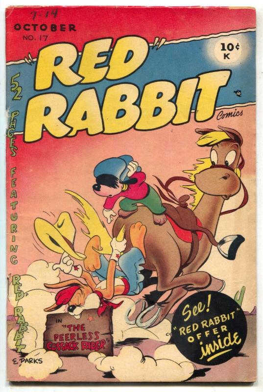 Red Rabbit #17 1950- Golden Age Funny Animals FN