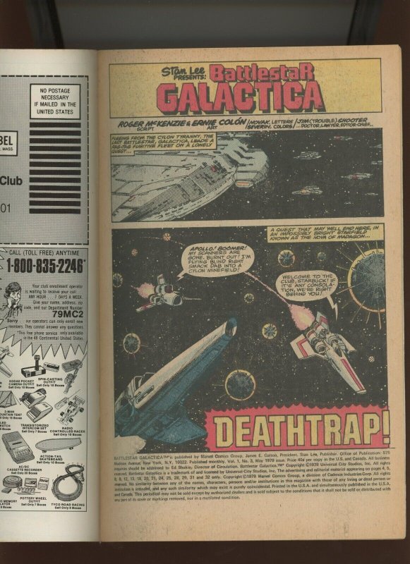 (1979) Battlestar Galactica #3: BRONZE AGE! WHITMAN VARIANT! (6.0/6.5)