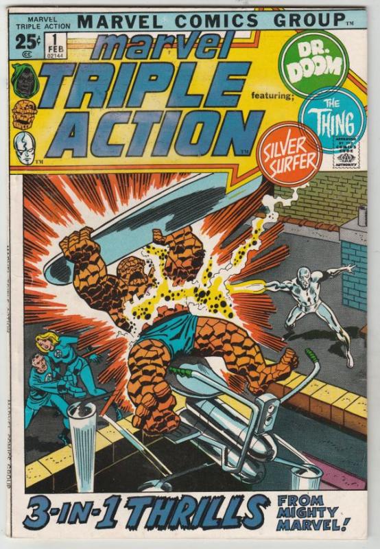 Marvel Triple Action #1 (Feb-72) VF/NM High-Grade Fantastic Four